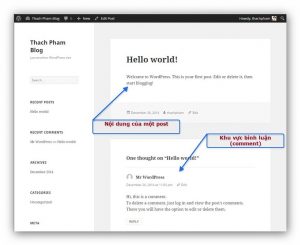 Các chức năng chính của Wordpress