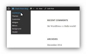 Các chức năng chính của Wordpress